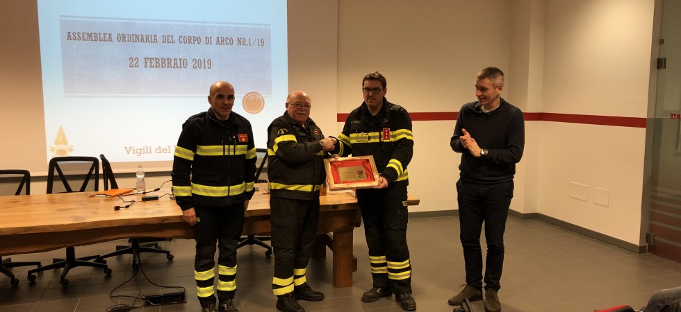 Oltre 800 interventi all'anno per i pompieri di Arco che vanno verso il record di vigili del fuoco attivi